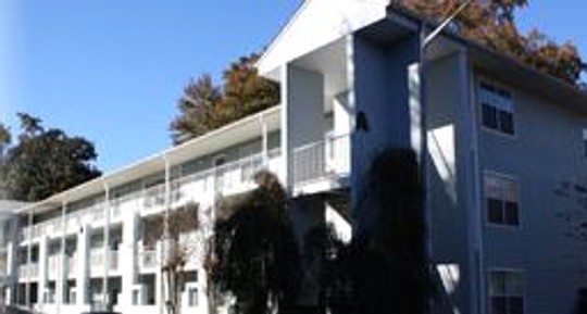 Building exterior with balconies